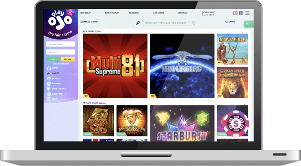 Playojo Casino Games