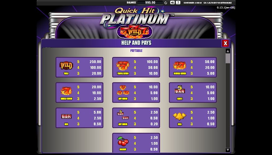 quick hit platinum slot machine detail image 8