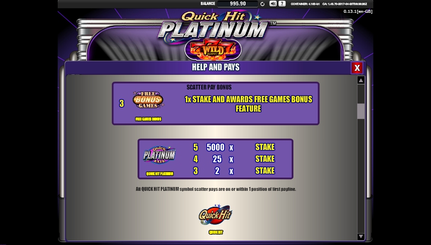 quick hit platinum slot machine detail image 7