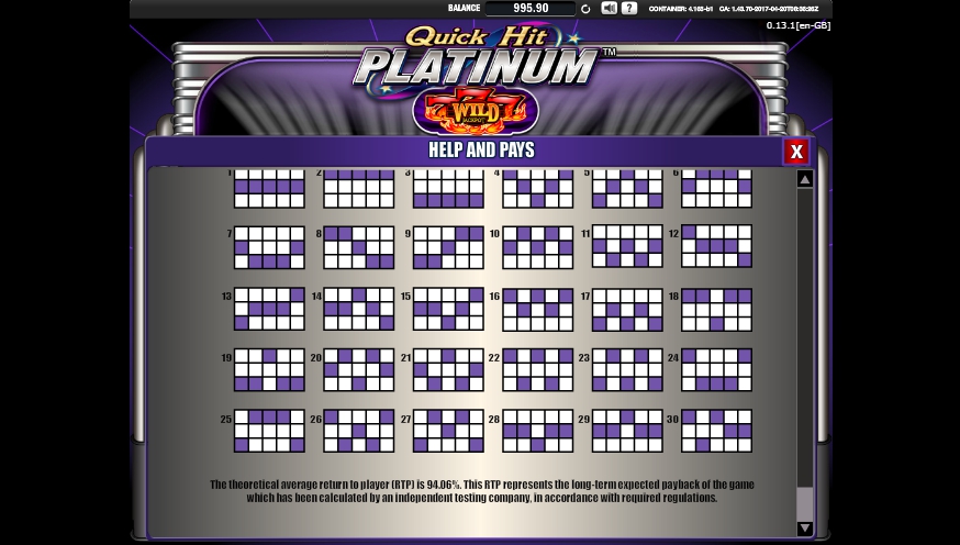 quick hit platinum slot machine detail image 0