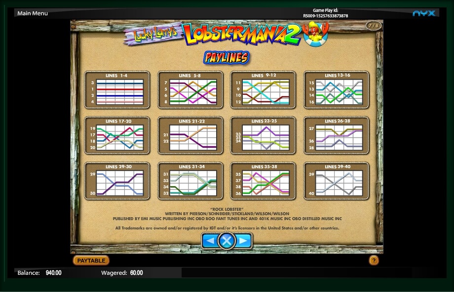 lucky larrys lobstermania 2 slot machine detail image 1