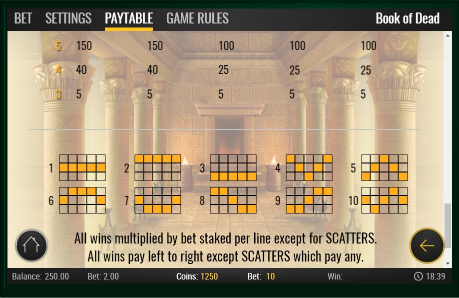 book of dead slot machine detail image 0